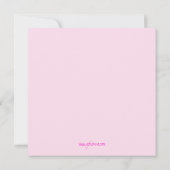 Oh Baby! Whimsical Springtime Birth Announement Aankondiging (Achterkant)