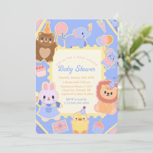 Oh Baby Wild Delight Invitation (Debout devant)