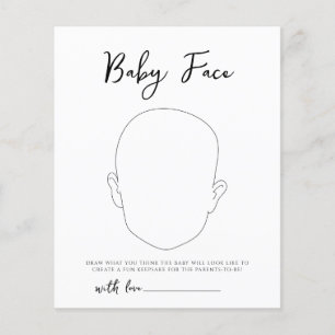Oh Baby Woodland Baby Face Game Baby shower