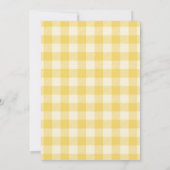 Oh Baby Yellow Ballon Baby shower Party card Kaart (Achterkant)