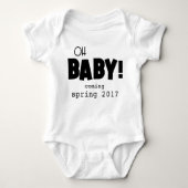 Oh Baby Zwangerschap Aankondiging | Romper (Voorkant)