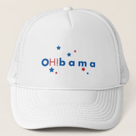 OH!bama - Blauwe en rode sterren Trucker Pet