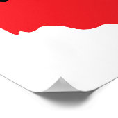 (OH)Bama - Rood en zwart Poster (Hoek)