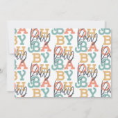 Oh bébé bébé photo moderne faire-part de naissance (Dos)