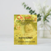 Oh Bébé Chat Photo Invitation Bébé Shower Image (Debout devant)