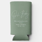 oh bébé élégant baby shower faire-part Glacière (Verso)