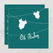 Oh bébé Faire-part de grossesse (Devant / Derrière)