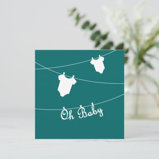 Oh bébé Faire-part de grossesse (Debout devant)