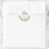 Oh bébé forêt d'hiver autocollant de faveur de bab (Sac)