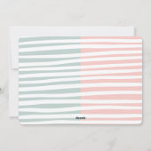 Oh bébé jumeau baby shower invitation (Dos)