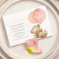Oh Bébé Ours et l'Abeille Invitation à la Baby Sho
