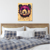 "OH-BEER" | Funny Cool Panda Canvas Afdruk (Insitu (Slaapkamer))