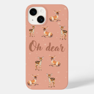 Oh Beste iPhone Case in Peach en Brown