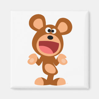 "Oh bien..." Aimant de l'ours de dessin