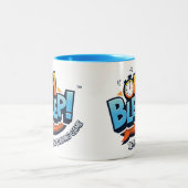 Oh bip ! Bleu à deux tons de tasse de logo (Centre)