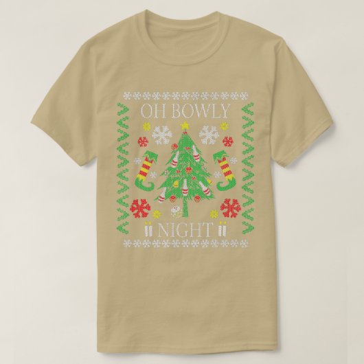 Oh Bowly Night Bowling Ugly Christmas Sweat Part (Design devant)