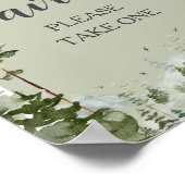 Oh Boy Adventure Pine Forest Baby shower Favoriete Poster (Hoek)