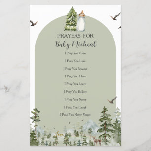 Oh Boy Adventure Pine Forest Prayers voor Baby