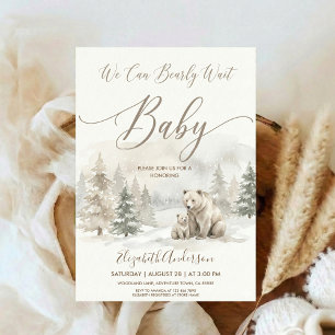 Oh Boy Avontuur Bos Beer Baby Shower Kaart