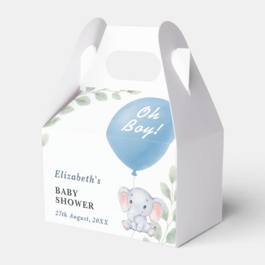 Oh Boy Baby Shower Bedankdoosjes (Voorkant Zijde)