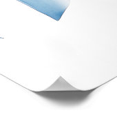 Oh Boy baby shower Blue Bow Welkom Poster (Hoek)