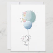 Oh boy! baby shower lindo conejito kaart (Achterkant)