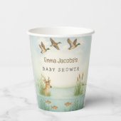 Oh boy! Baby shower van Woodland Papieren Bekers (Achterkant)