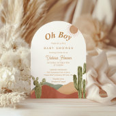 Oh Boy Baby shower Zuidwestelijke Cactus Desert Servet