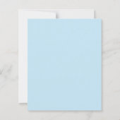 Oh Boy Blue Baby Shower  Invitation (Achterkant)