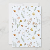 Oh Boy Blue Balloon Floral Baby shower Invitation (Dos)