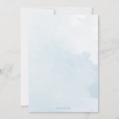 Oh Boy Blue Boho Boy Baby shower Invitation (Dos)