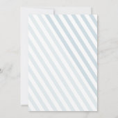 Oh Boy Blue Stroller Pram Boy Baby shower Kaart (Achterkant)