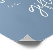 Oh Boy Boho Minimalistisch Baby shower Boeken en g Poster (Hoek)