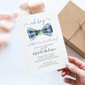 Oh Boy Bow Cravate Baby shower Invitation