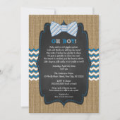 OH BOY BOW Stropdas Baby Sprinkle / Boy baby showe Kaart (Voorkant)