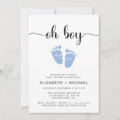 Oh Boy Couples Baby shower Kaart (Voorkant)