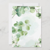 Oh Boy Eucalyptus feuille Baby shower Invitation (Dos)