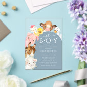 Oh Boy Farm Animaux Douche Invitation (Insitu (Mariage))
