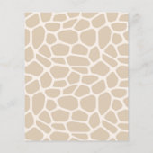 Oh Boy Giraffe Baby shower Budget Uitnodiging (Achterkant)