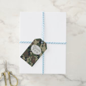 Oh Boy Green Camo Baby shower Dank je Cadeaulabel (Met Touw)