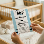 Oh Boy! Invitation pour Baby Shower