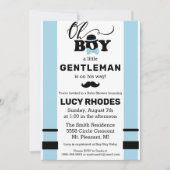 Oh Boy! Invitation pour Baby Shower (Devant)