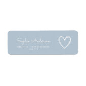 Oh Boy minimalistisch Baby shower Etiket (Voorkant)