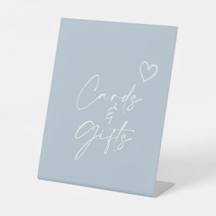 Oh Boy minimalistische Baby shower Kaarten en gesc Reclamebord Met Voetstuk
