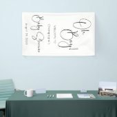 Oh Boy Modern Script Baby shower Spandoek (Beurs)