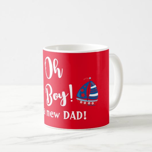 Oh Boy Nautical New DAD tasse de café (Devant droit)