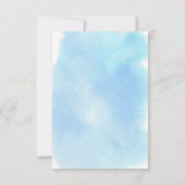 Oh Boy Onder het Zee Baby shower Luier Raffle Kaart (Achterkant)