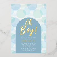 Oh Boy Polka Dots Baby shower