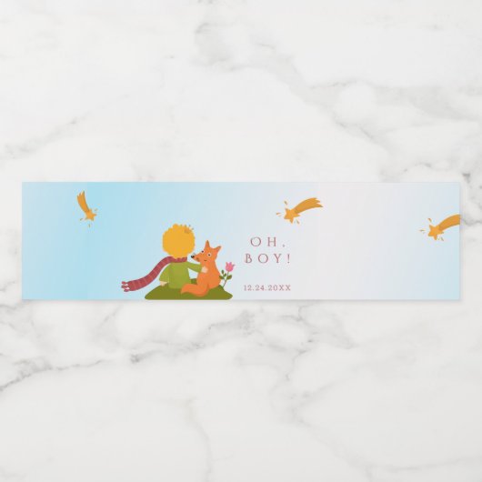 Oh Boy Prince Water Waterfles Etiket (Enkel label)