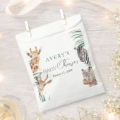 Oh Boy Safari Animals Baby shower Favor Bag Bedankzakje (Geknipt)